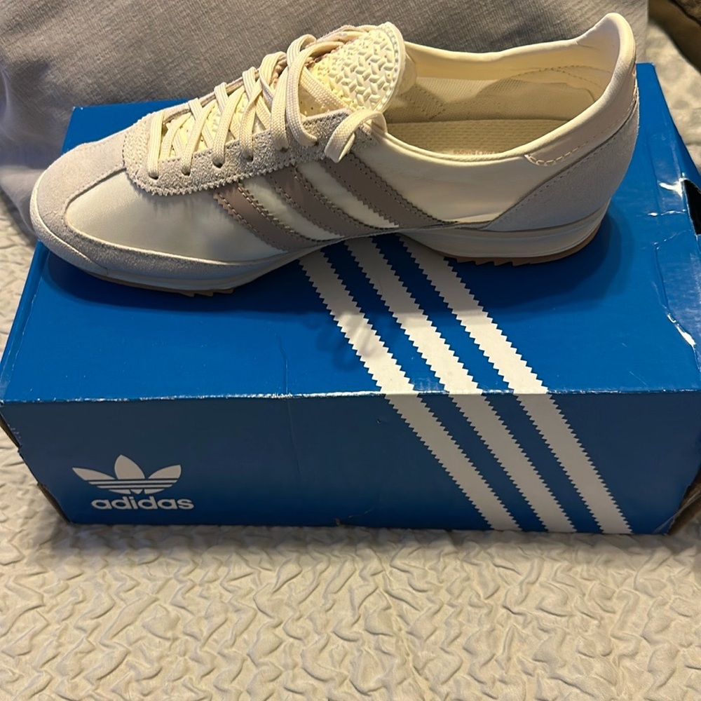 adidas Cream and Tan Athletic Shoes